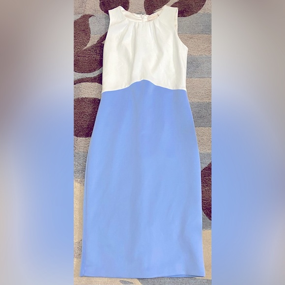 Ted Baker Zamelid Sleeveless Color Block Pencil Sheath Dress w Front Keyhole - Picture 3 of 10